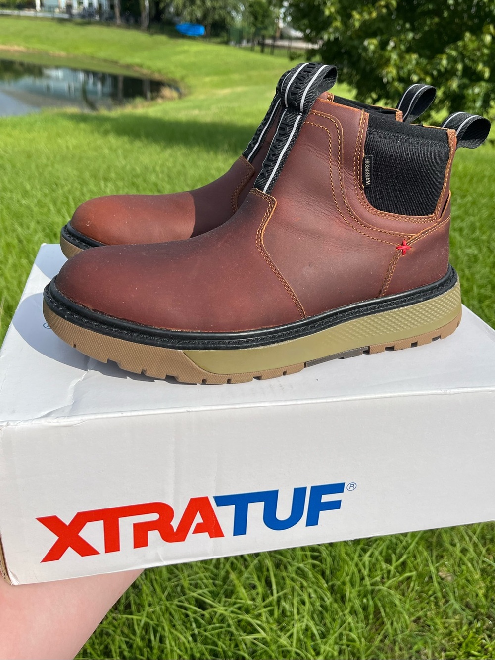NWT Xtratuf Mens Bristol Bay Chelsea Boots Size 8.5 in Cathay Spice